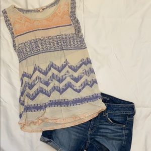Multi colored tank top